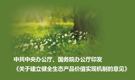 中共中央辦公廳、國務院辦公廳印發《關于建立健全生態產品價值實現機制的意見》
